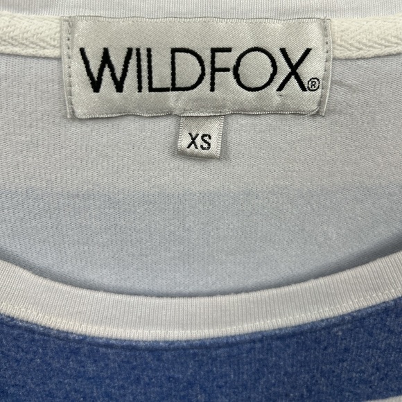 BRAND NEW WILDFOX Womens Blue White Stripe Scoop Neck YACHT CLUB Nautical - Picture 2 of 3